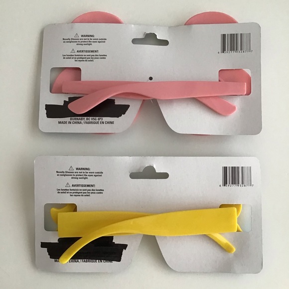 NEW Flamingos & Sun Party Sunglasses 2 PAIR Selfie Beach Girl Trip Birthday Bar - Picture 4 of 5